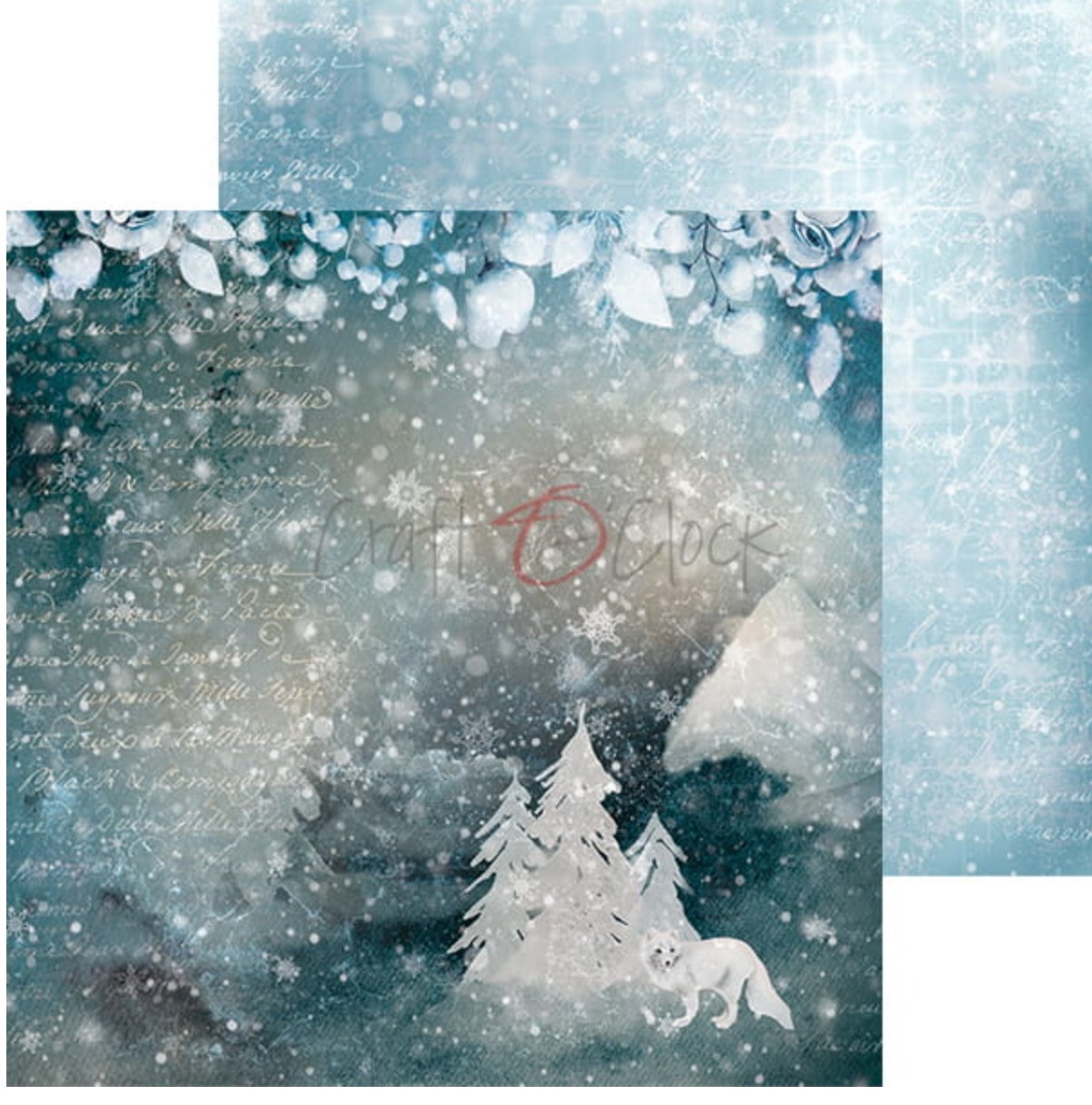 Craft O Clock - 6x6 Paper - Snowy Winterland Craft O Clock