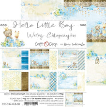 Craft O Clock - 8x8 Paper - Hello Little Boy - Baby's First Year Craft O Clock