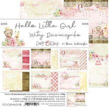 Craft O Clock - 8x8 Paper - Hello Little Girl - Baby's First Year Craft O Clock