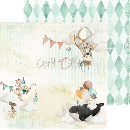 Craft O Clock - 8x8 Paper - My Sweet Treasure - Baby's First Year Craft O Clock