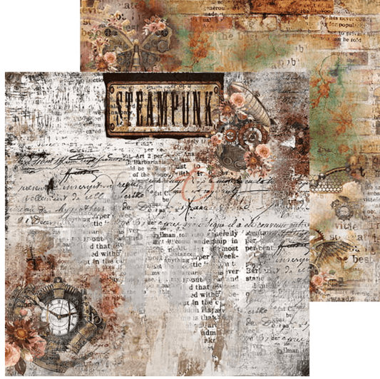 Craft O Clock - 8x8 Paper - WINGS OF FREEDOM - Mixed Media - Messy Papercrafts