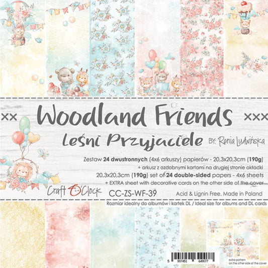 Craft O Clock - 8x8 Paper - Woodland Friends Craft O Clock