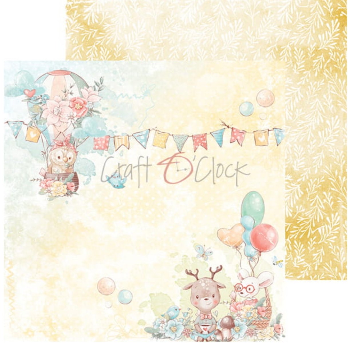 Craft O Clock - 8x8 Paper - Woodland Friends Craft O Clock