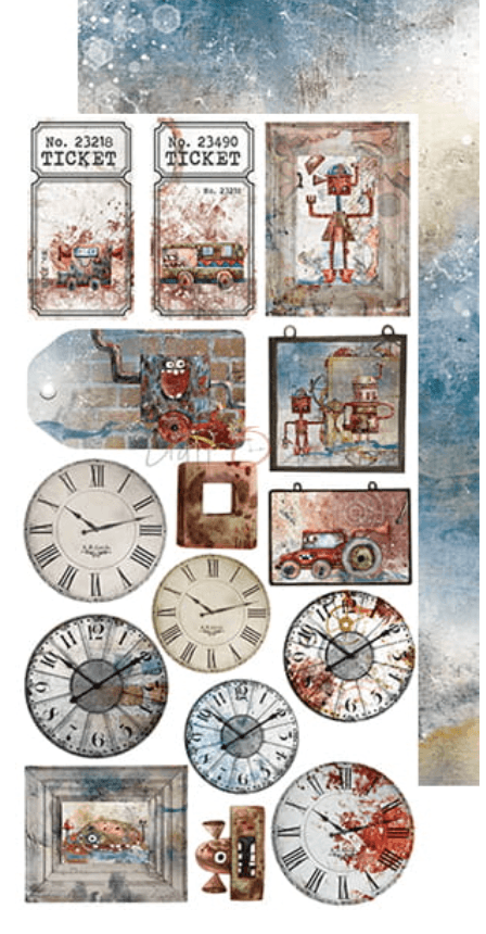 Craft O Clock - Robots Adventure - Mixed Media - Album - Junk Journal - Messy Papercrafts