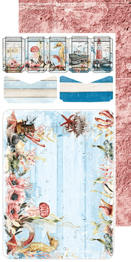 Craft O Clock - Seaside Greetings - Vacation Set - Album - Junk Journal - Messy Papercrafts