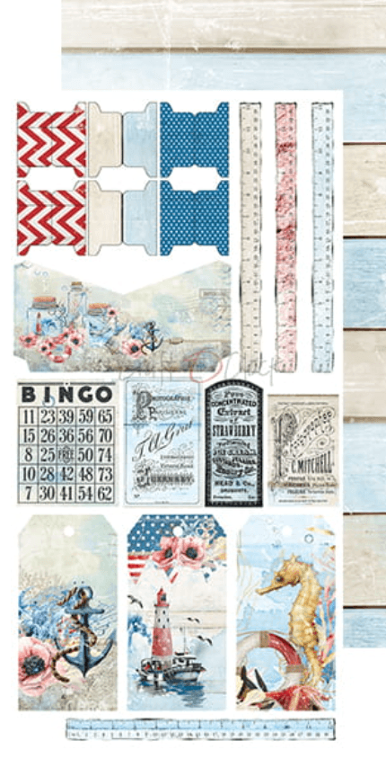Craft O Clock - Seaside Greetings - Vacation Set - Album - Junk Journal - Messy Papercrafts