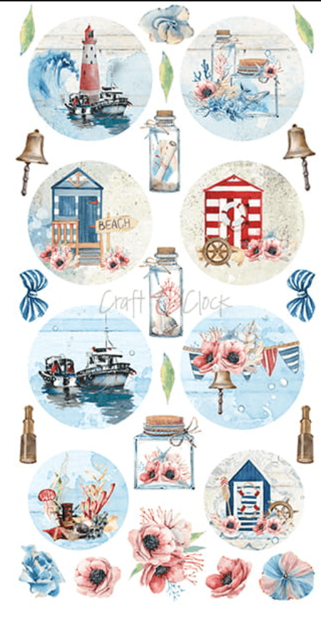 Craft O Clock - Seaside Greetings - Vacation Set - Labels Set - 26 - Messy Papercrafts