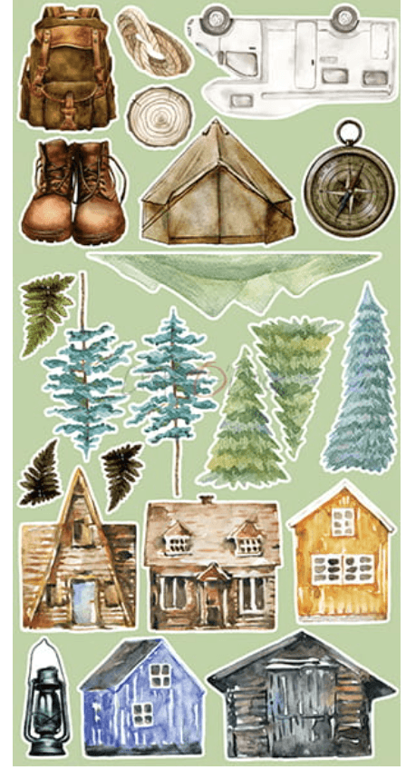 Craft O Clock - Trail Of Silence - Mixed Media - Extra Set - Messy Papercrafts