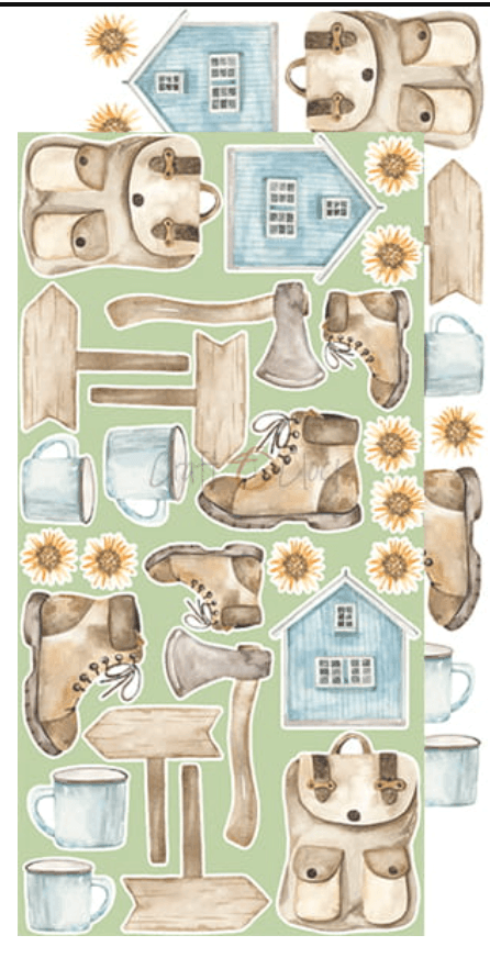 Craft O Clock - Trail Of Silence - Mixed Media - Extra Set - Messy Papercrafts