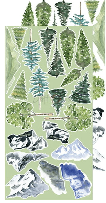 Craft O Clock - Trail Of Silence - Mixed Media - Extra Set - Messy Papercrafts