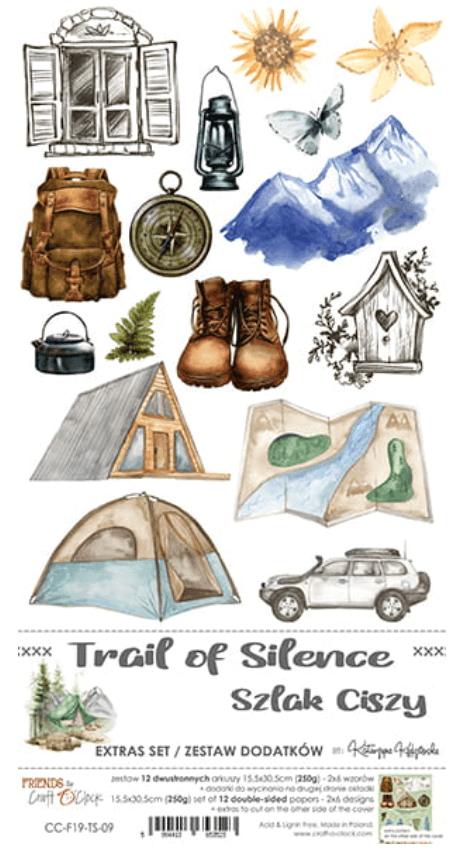 Craft O Clock - Trail Of Silence - Mixed Media - Extra Set - Messy Papercrafts