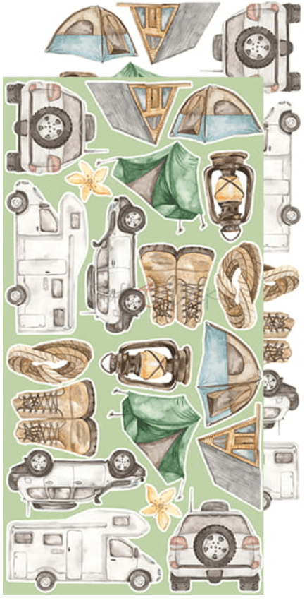 Craft O Clock - Trail Of Silence - Mixed Media - Extra Set - Messy Papercrafts