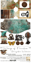 Craft O Clock - WINGS OF FREEDOM - JUNK JOURNAL  - Extra Set - Messy Papercrafts