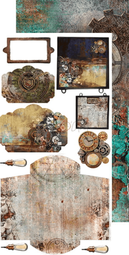 Craft O Clock - WINGS OF FREEDOM - JUNK JOURNAL  - Extra Set - Messy Papercrafts