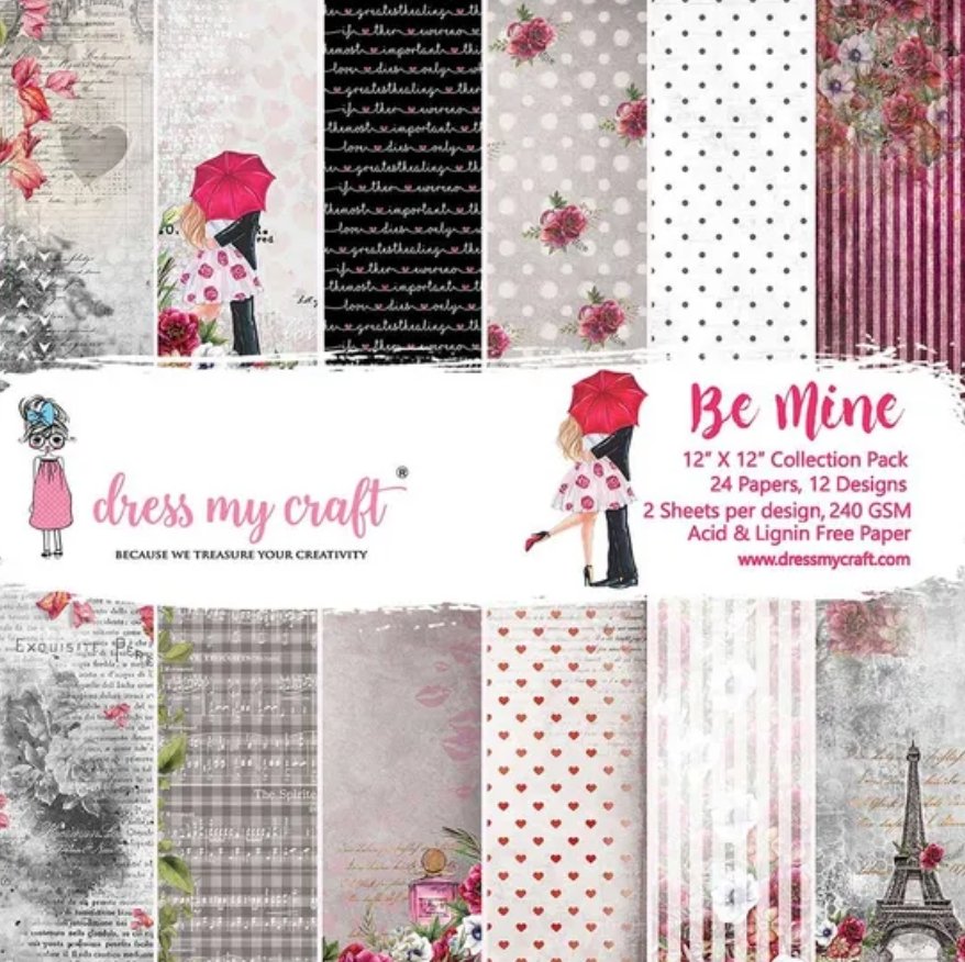 Dress My Craft - Be Mine - 12x12 inch Dress My Craft