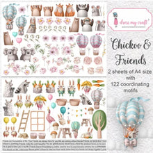 Dress My Craft - Chickoo And Friends Motif Sheet - A4 Dress My Craft