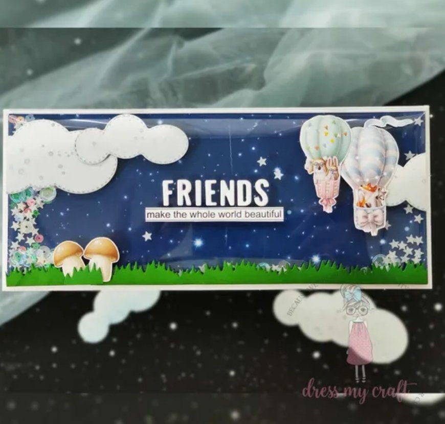 Dress My Craft - Chickoo Hot Air Ballon - Transfer Me - A4 Dress My Craft