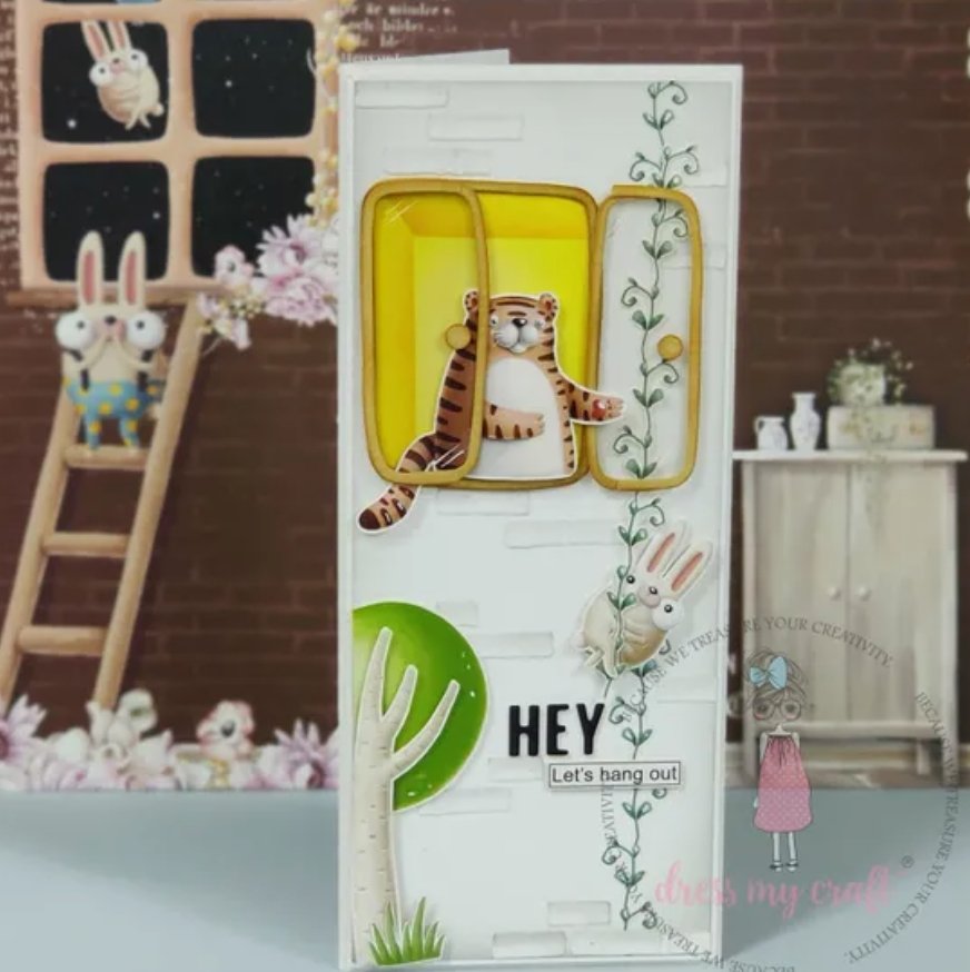 Dress My Craft - Chickoo & Weirdo - Transfer Me - A4 Dress My Craft