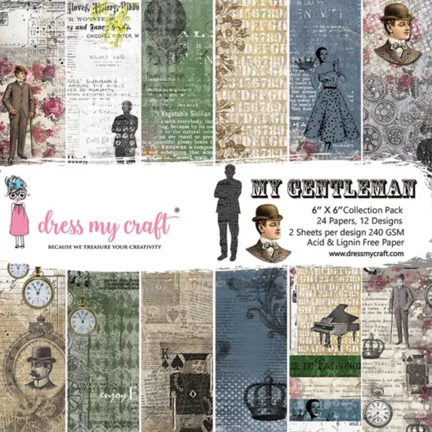 Dress My Craft - My Gentleman - 6x6 inch Dress My Craft