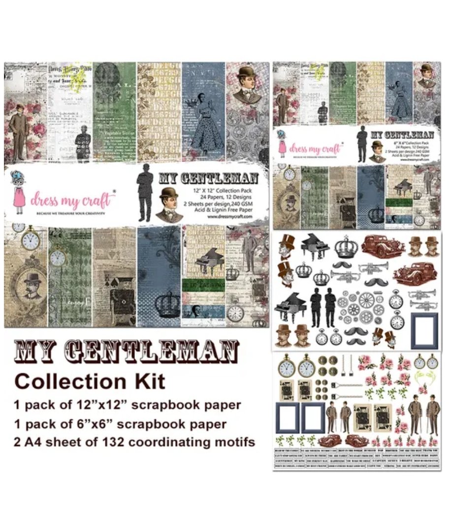 Dress My Craft - My Gentleman Collection Kit Dress My Craft