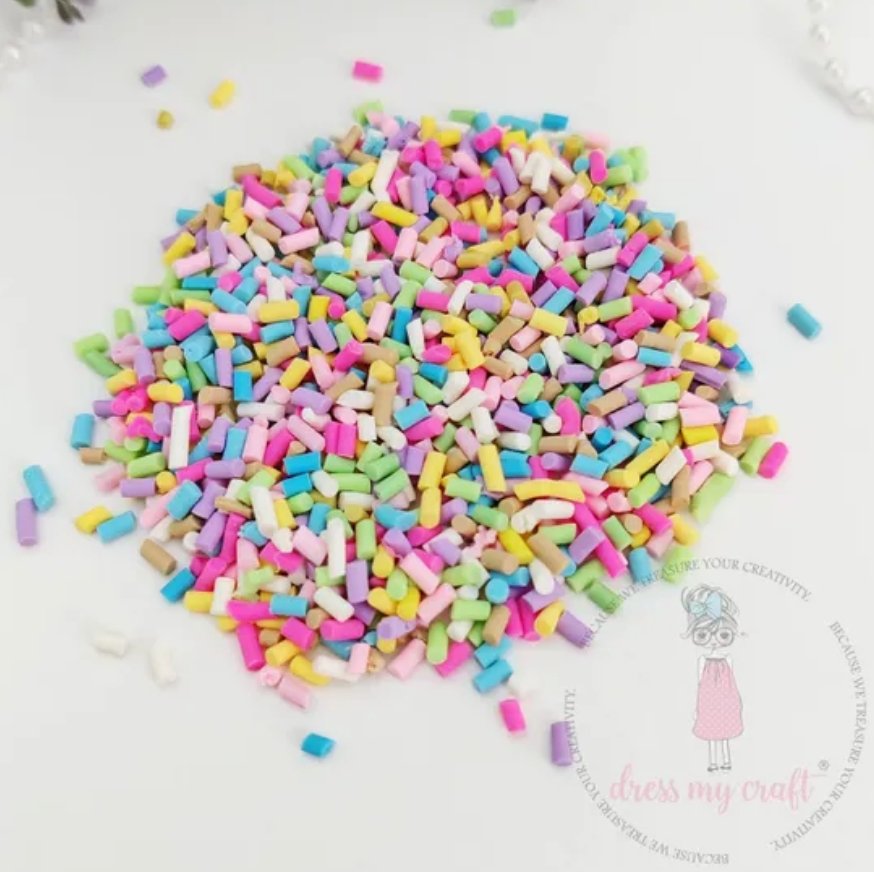 Dress My Craft - Rainbow Crumbs - Embellishments Dress My Craft