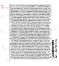 Dress My Craft - Sentiments - Transfer Me - A4 Dress My Craft