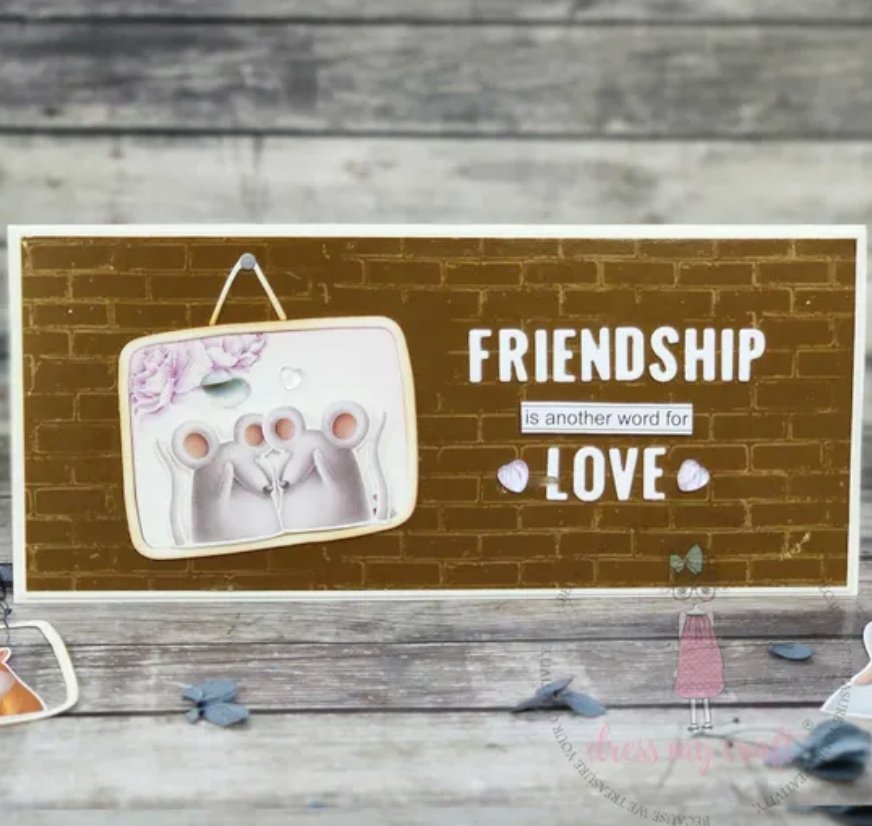 Dress My Craft - Sentiments - Transfer Me - A4 Dress My Craft