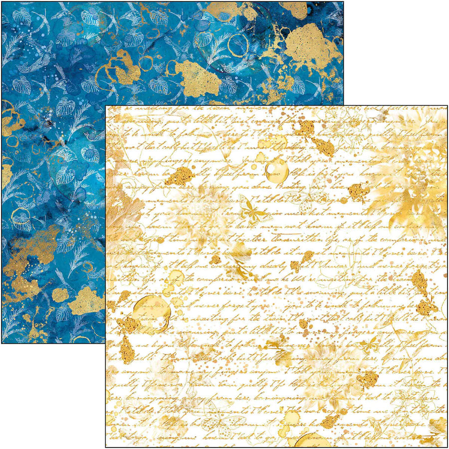 12x12 - Indigo - Patterns Pad - 8/Pkg - Ciao Bella