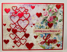 Frantic Stamper Precision Die - Cascading Hearts Frantic Stamper
