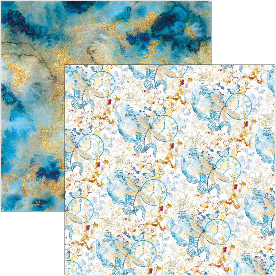 12x12 - Indigo - Patterns Pad - 8/Pkg - Ciao Bella