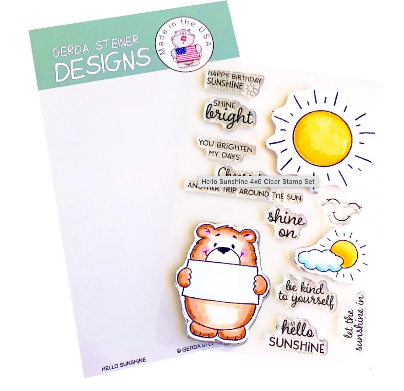 Gerda Steiner - Hello Sunshine - Stamp Set 4x6 Gerda Steiner Designs