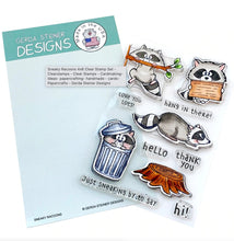 Gerda Steiner - Sneaky Racoons - Stamp Set 4x6 Gerda Steiner Designs