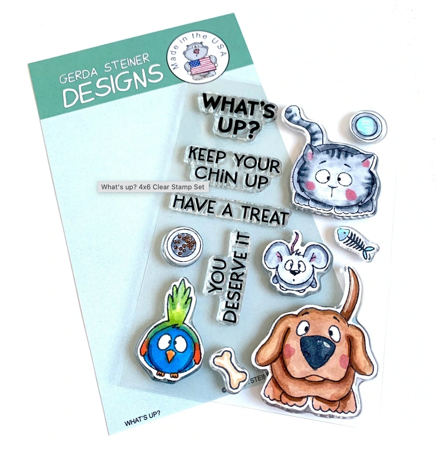 Gerda Steiner - What’s Up - Stamp Set 4x6 Gerda Steiner Designs