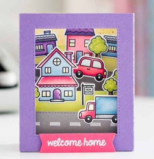 Heffy Doodle - Home Sweet Home Stamps - 4x6 Clear Stamp Set Heffy Doodle