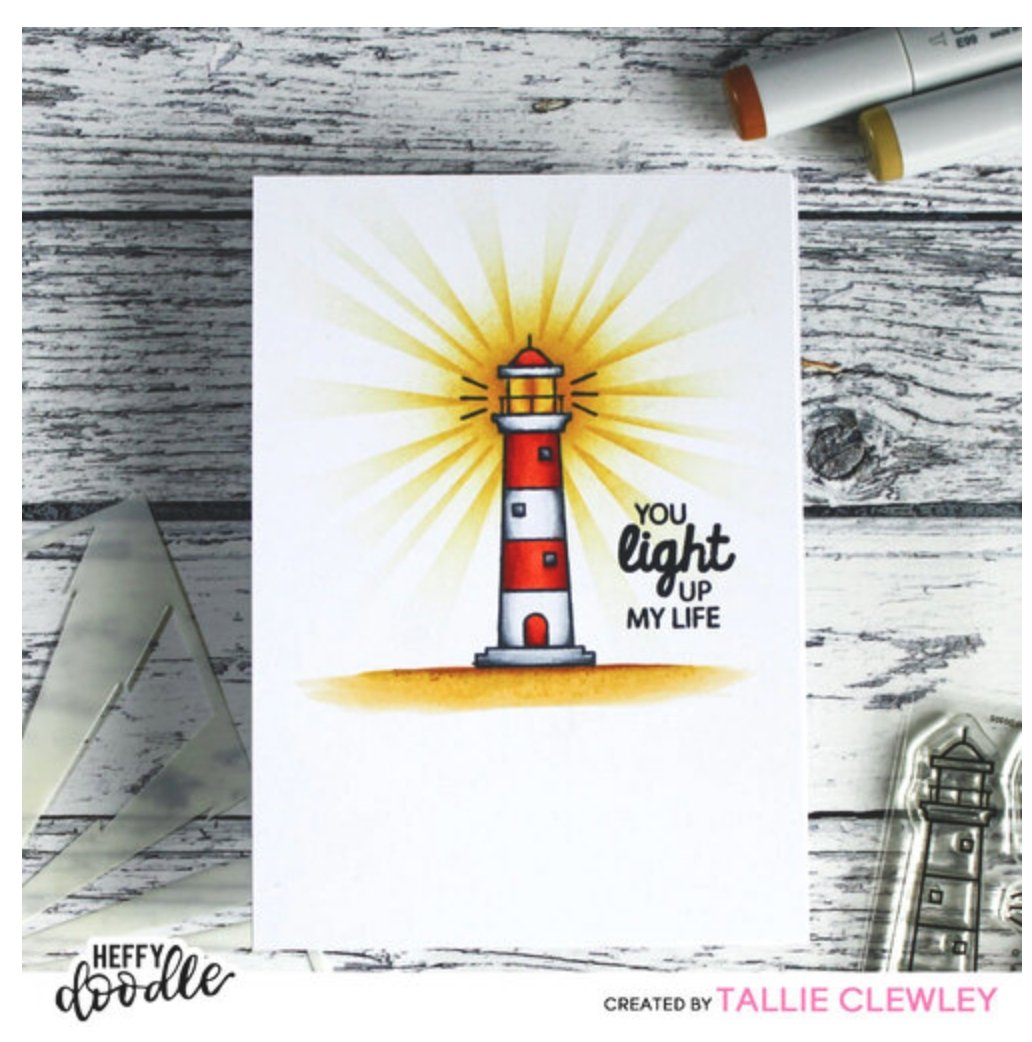 Heffy Doodle - Lil Lighthouse - Clear Stamp Set 3x2 Heffy Doodle