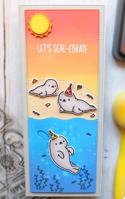 Heffy Doodle - Sealy Friends - 4x6 Clear Stamp Set Heffy Doodle