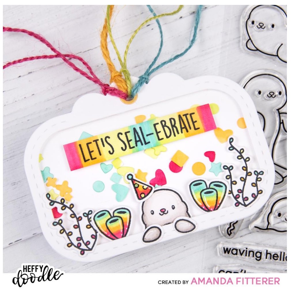 Heffy Doodle - Sealy Friends - 4x6 Clear Stamp Set Heffy Doodle