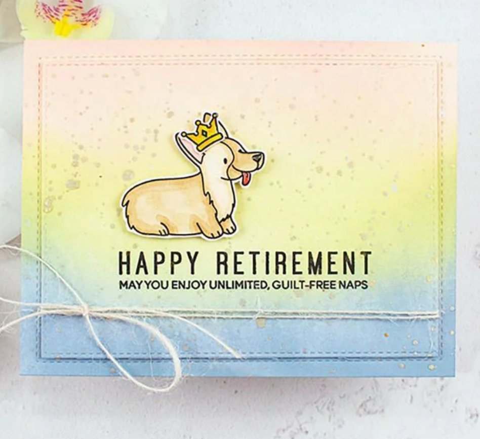 Heffy Doodle - Special Day Sentiment Duos - 4x6 Clear Stamp Set Heffy Doodle