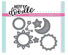 Heffy Doodle - Sun, Moon & Stars Dies - Set of Dies Heffy Doodle