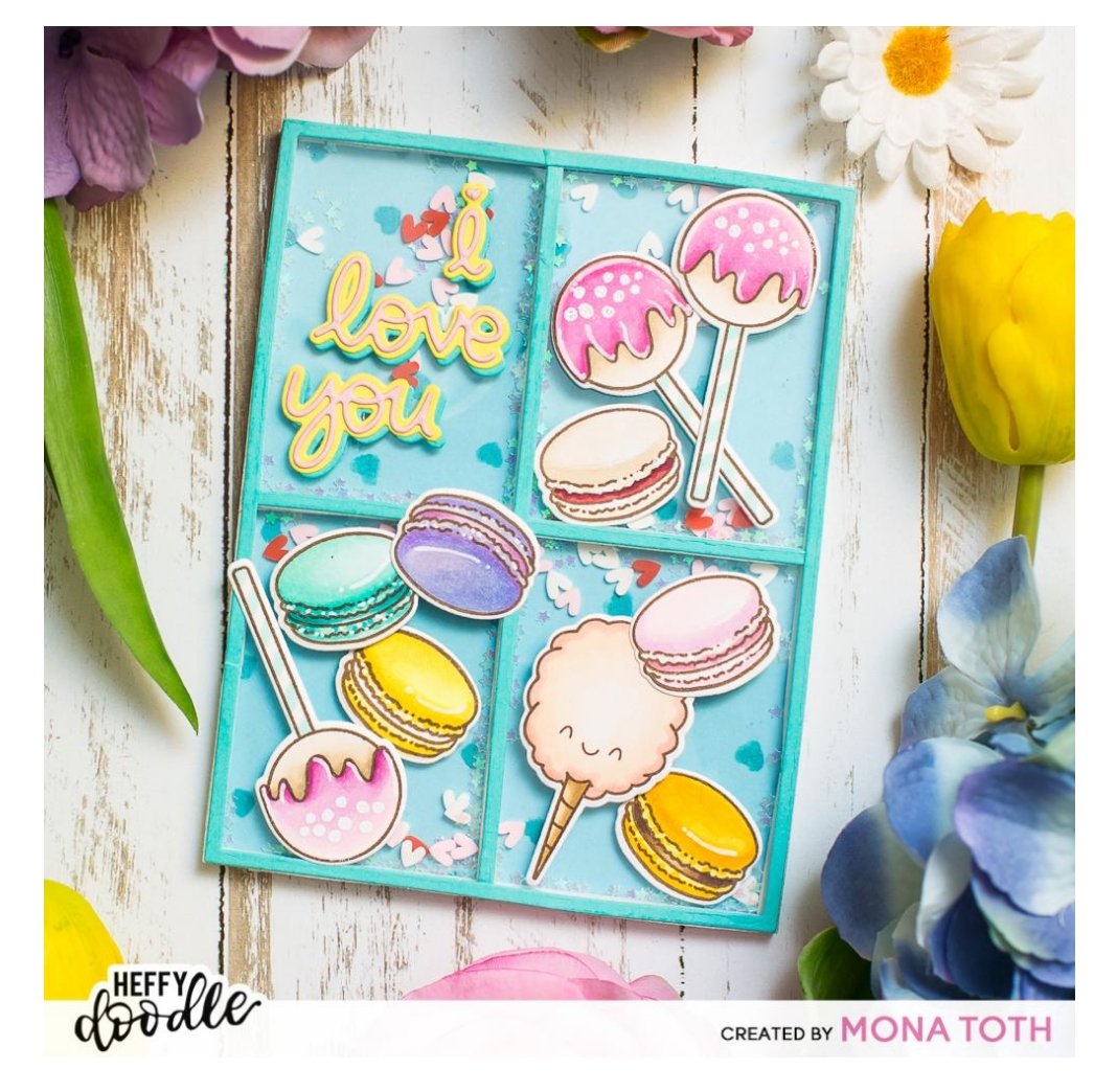 Heffy Doodle - Sweet Stuff - Clear Stamp Set 3x2 Heffy Doodle