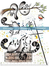 KATZELKRAFT - CATS ON WALL - STAMPS CATS A5 Katzelkraft