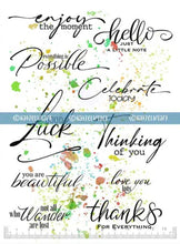 KATZELKRAFT - ENJOY - ENGLISH QUOTE STAMPS A5 Katzelkraft