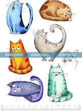 KATZELKRAFT - FUNNY CATS - SCRAPBOOKING STAMPS Katzelkraft