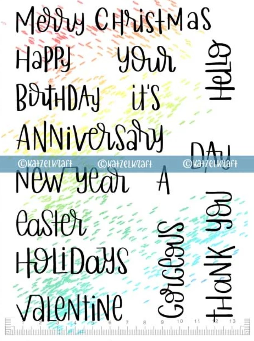KATZELKRAFT - HOLIDAYS QUOTES - ENGLISH QUOTES STAMPS A5 Katzelkraft