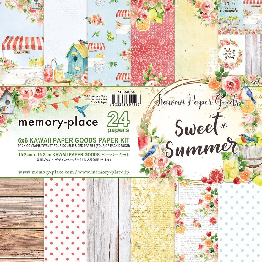 Memory Place - Asuka Studio - Sweet Summer - 6x6 Paper - Messy Papercrafts
