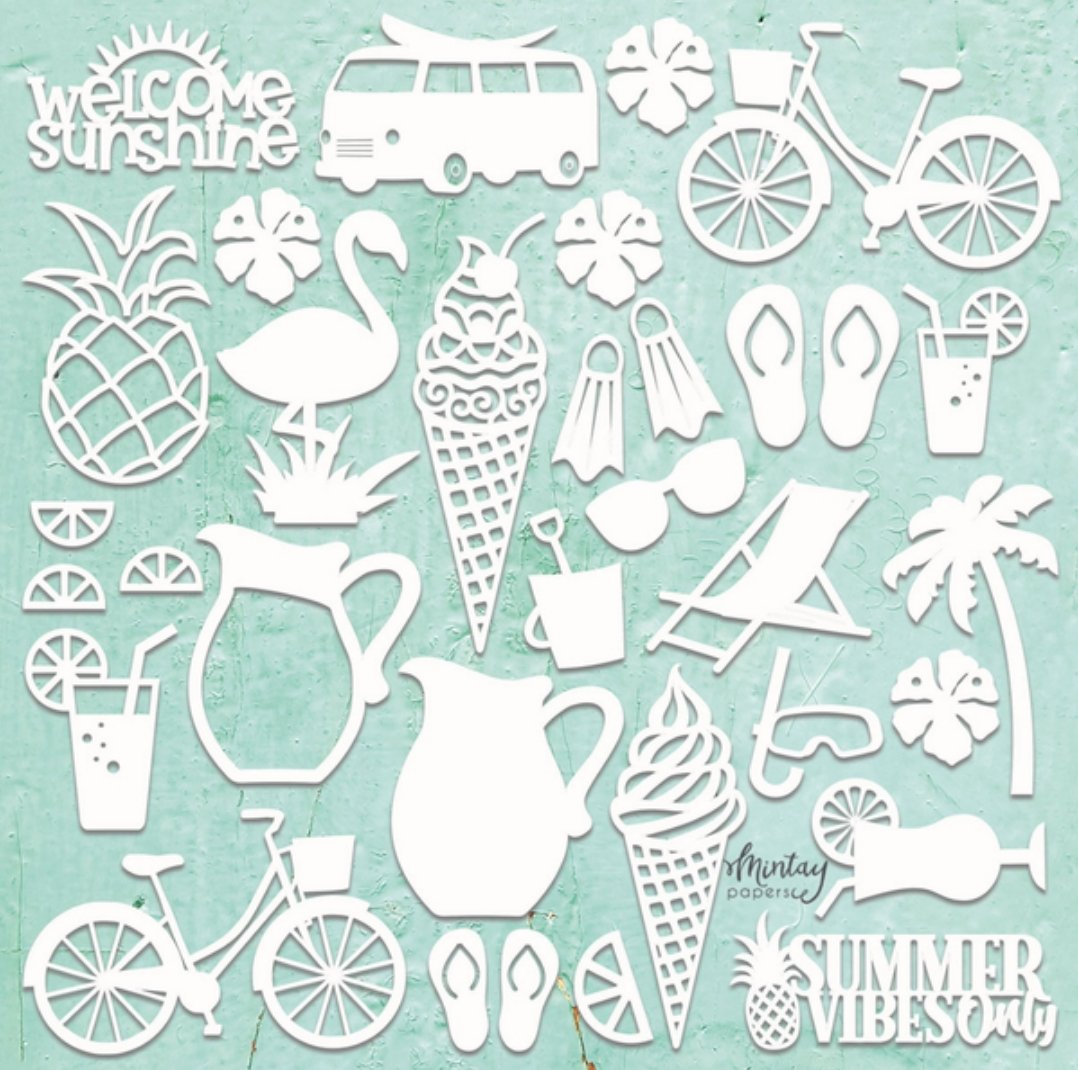 Mintay Chippies - Decor - Summer Set - (MT-CHIP2-D29) 1 Mintay Papers