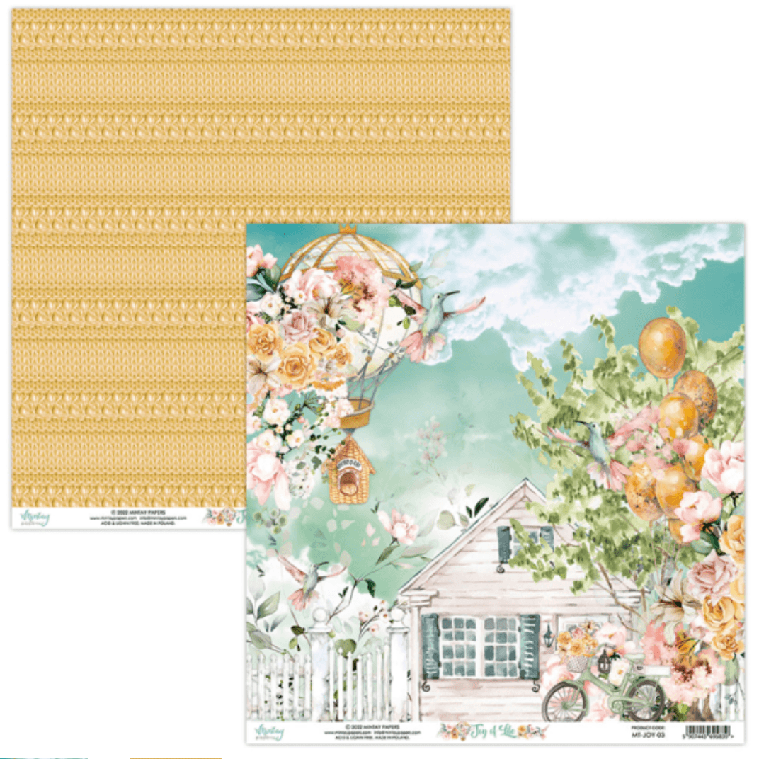 Mintay Papers - 12 x 12 Paper Set - Joy of Life - (MT-JOY-07) - Messy Papercrafts