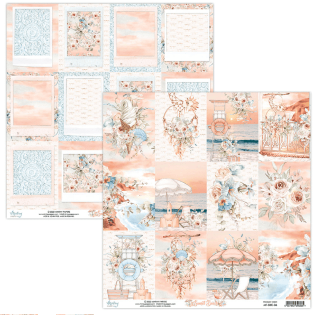 Mintay Papers - 12 x 12 Paper Set - Sunset Beach - (MT-SBC-07) - Messy Papercrafts