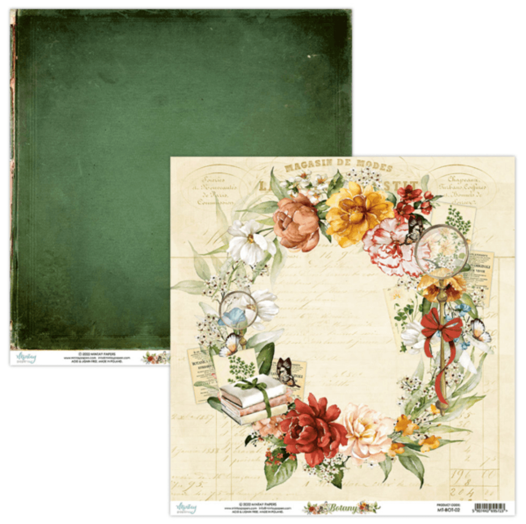 Mintay Papers - 6 x 6 Paper Pad - Botany - (MTBOT-08) - Messy Papercrafts