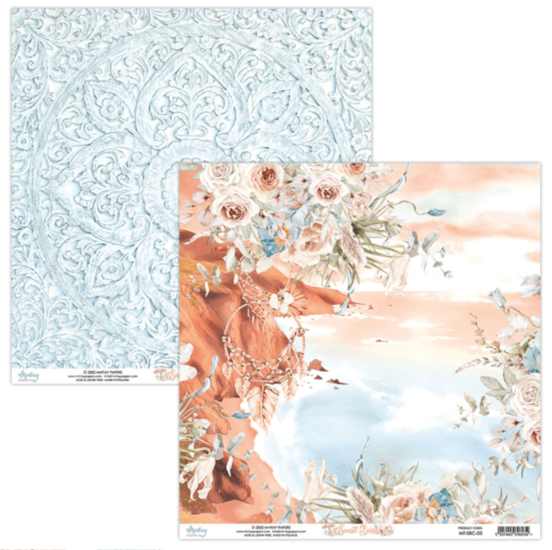 Mintay Papers - 6 x 6 Paper Pad - Sunset Beach - (MT-SBC-08) - Messy Papercrafts